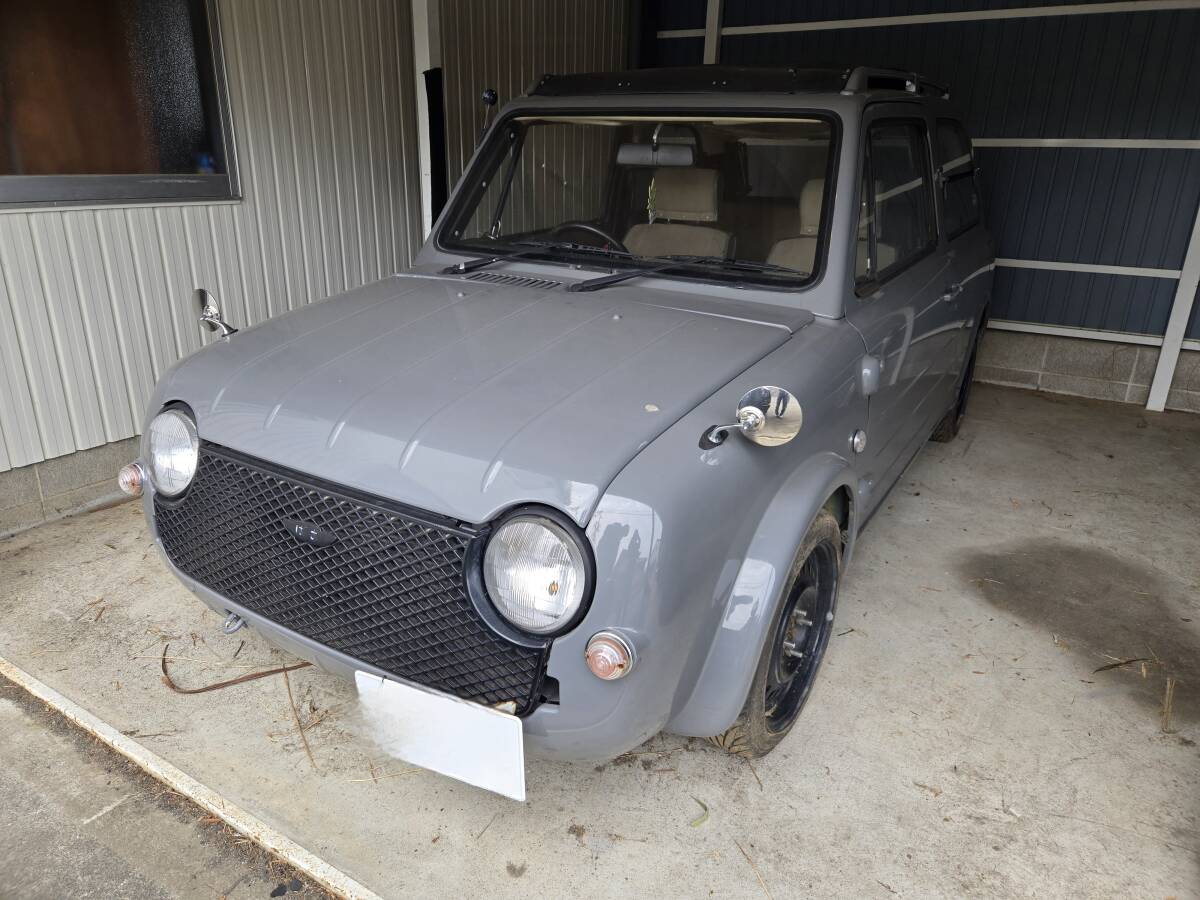 日産パオ PK10 キャンバストップ車 ディフレクター 黒塗装済 中古品 日産 パオ PK10 キャンバストップ☆全塗装済☆ガレージ保管
