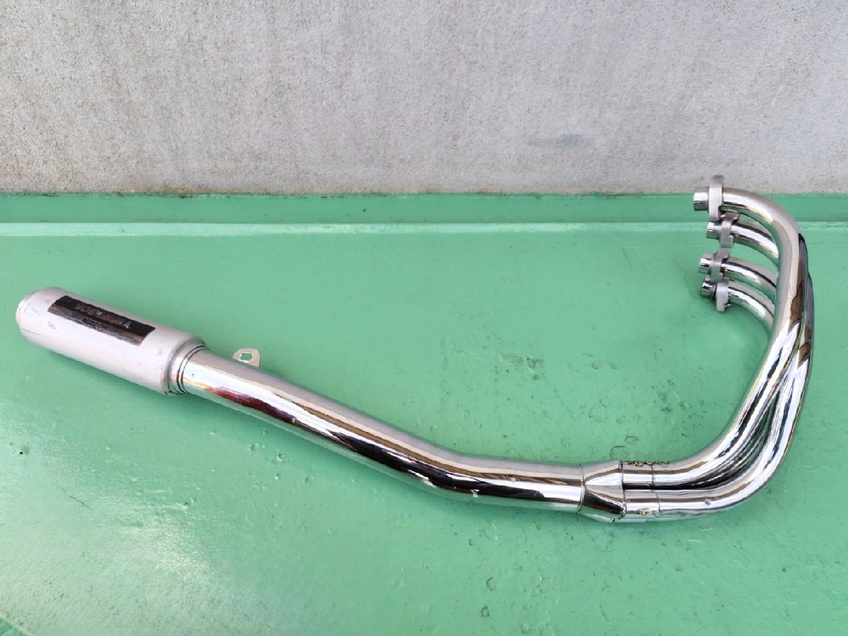 GSX400F YOSHIMURA ヨシムラ サイクロン 集合マフラー メッキ 当時物