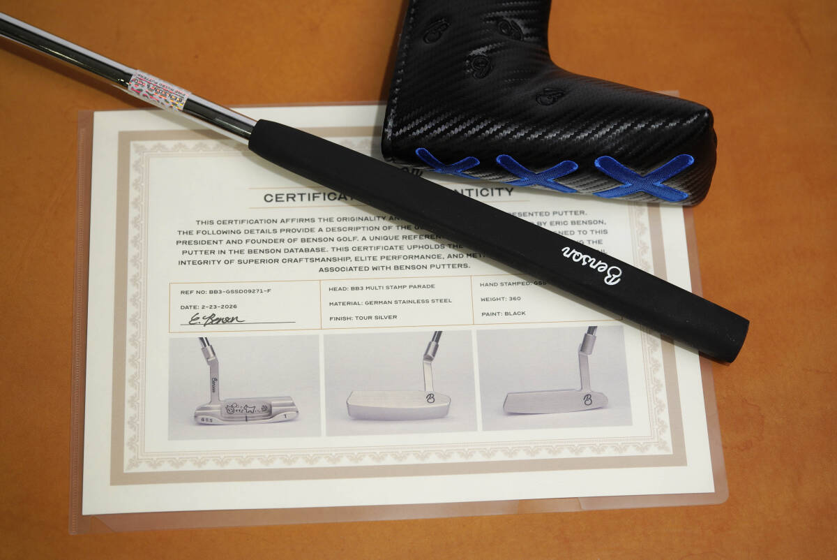一点物！Benson BB3 TOUR GSS ホットヘッドDOGシルバー COA有り