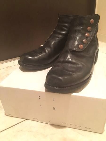 【美品】正規品 guidi グイディ スナップボタンブーツ ダブルソール43 極美品 GUIDI グイディ スナップボタンブーツ 41(靴)｜売買された