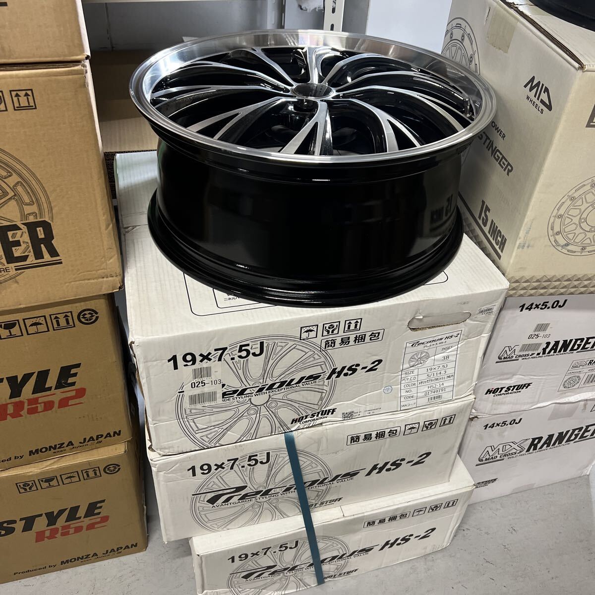 4本セット ホットスタッフ プレシャス HS-2 19インチ 7.5J インセット+