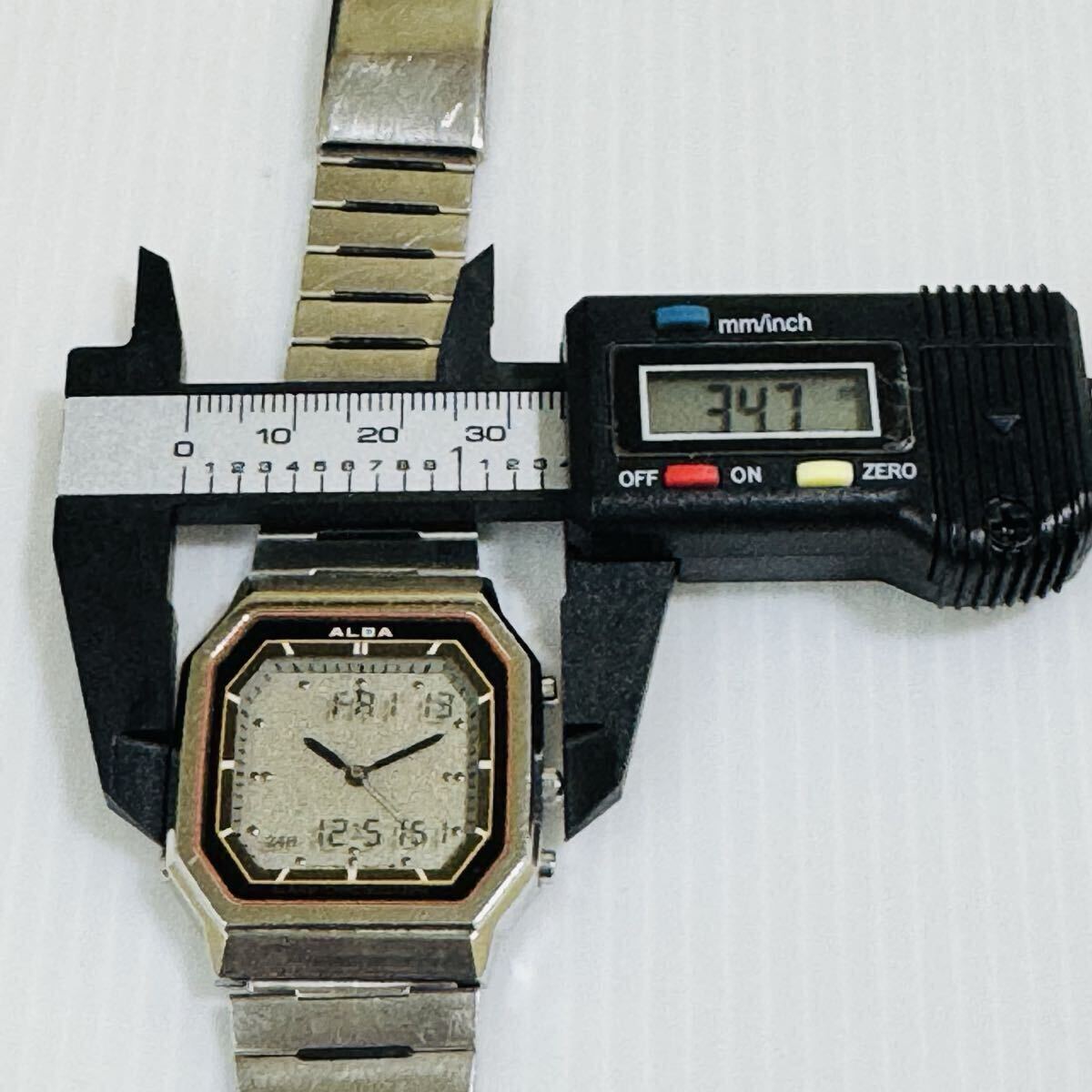 ☆1円スタート☆ SEIKO セイコー ALBA アルバ メンズアナログ デジタル