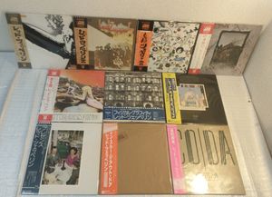 375位 レッドツェッペリン国内盤帯付きLP10枚セット　ポスター3枚付属　LED ZEPPELIN / OBI
