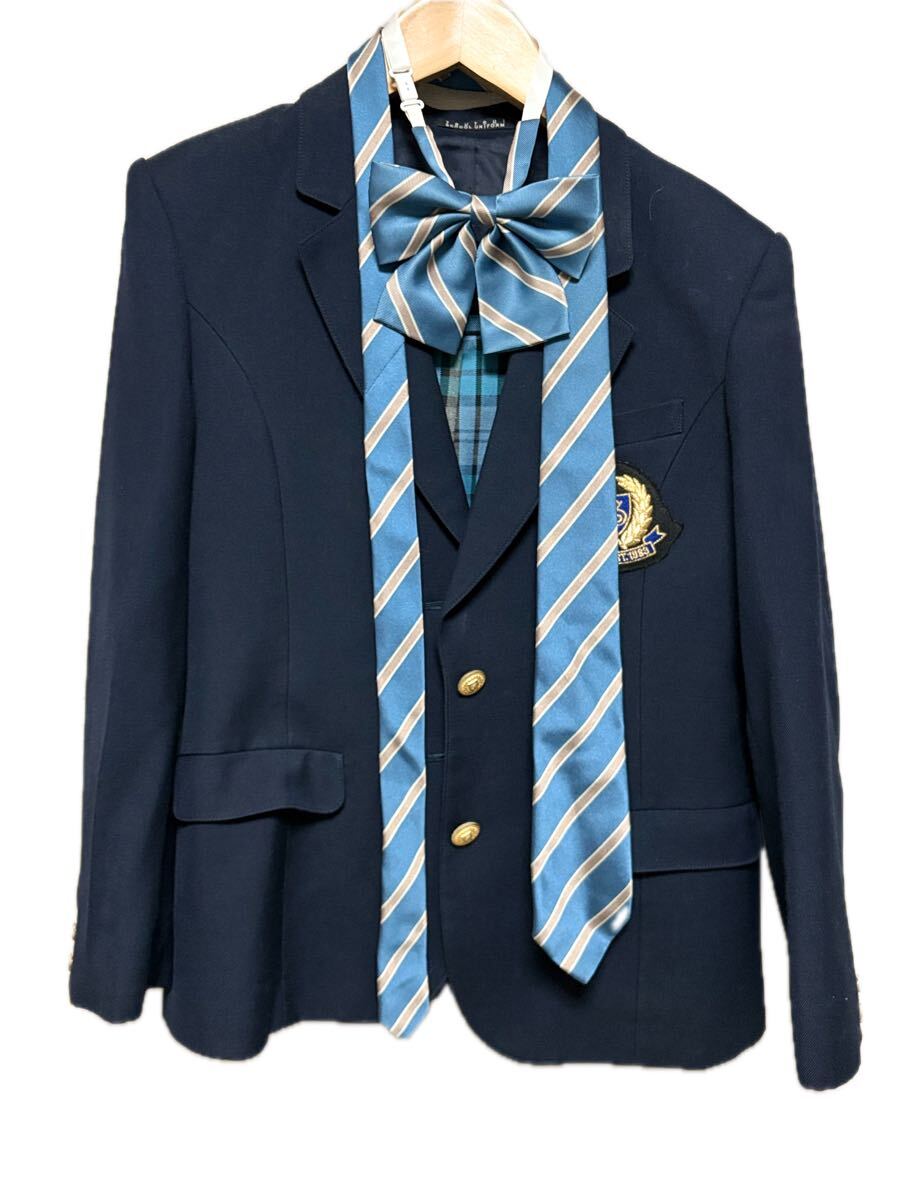 神奈川県 新栄高校 旧制服 正規品 ブレザー 制服 学生服(学生服)｜売買