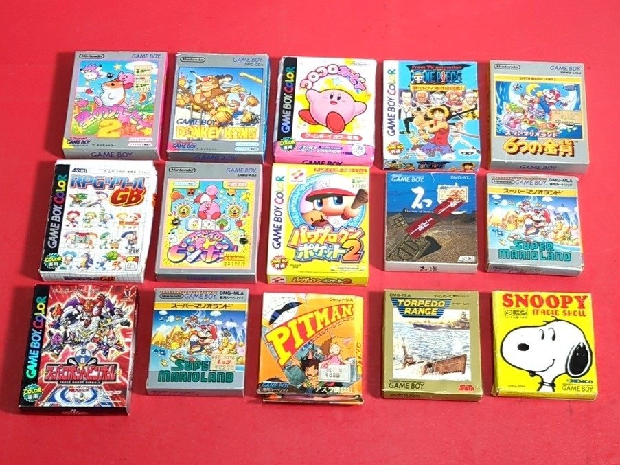 1円～ Nintendo 任天堂 ゲームボーイ カラー ソフト 箱付き 15点
