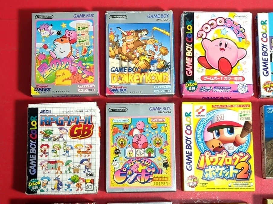 1円～ Nintendo 任天堂 ゲームボーイ カラー ソフト 箱付き 15点