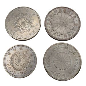 銀貨 4枚セット 天皇陛下御在位60年 純銀(セット)の中古価格は109,518円｜記念硬貨の