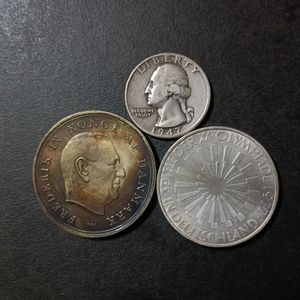 ドイツ10マルク銀貨の値段と価格推移は？｜18件の売買データからドイツ