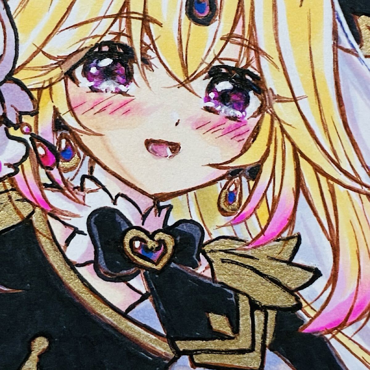 ミニ色紙】再出品 同人手描きイラスト 『名探偵プリキュア！』キュア