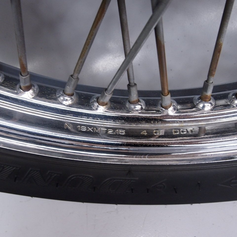 スティード400 VLX NC26純正フロントホイール 前ホイール19x2.15 D.I.D