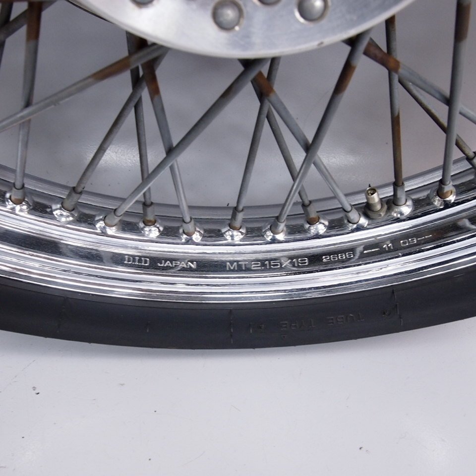 スティード400 VLX NC26純正フロントホイール 前ホイール19x2.15 D.I.D