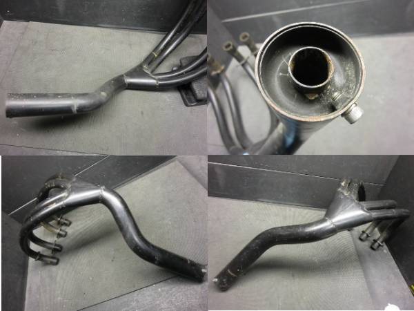 CB400F ヨシムラ熊手タイプ集合マフラー 凹み穴なし(マフラー本体