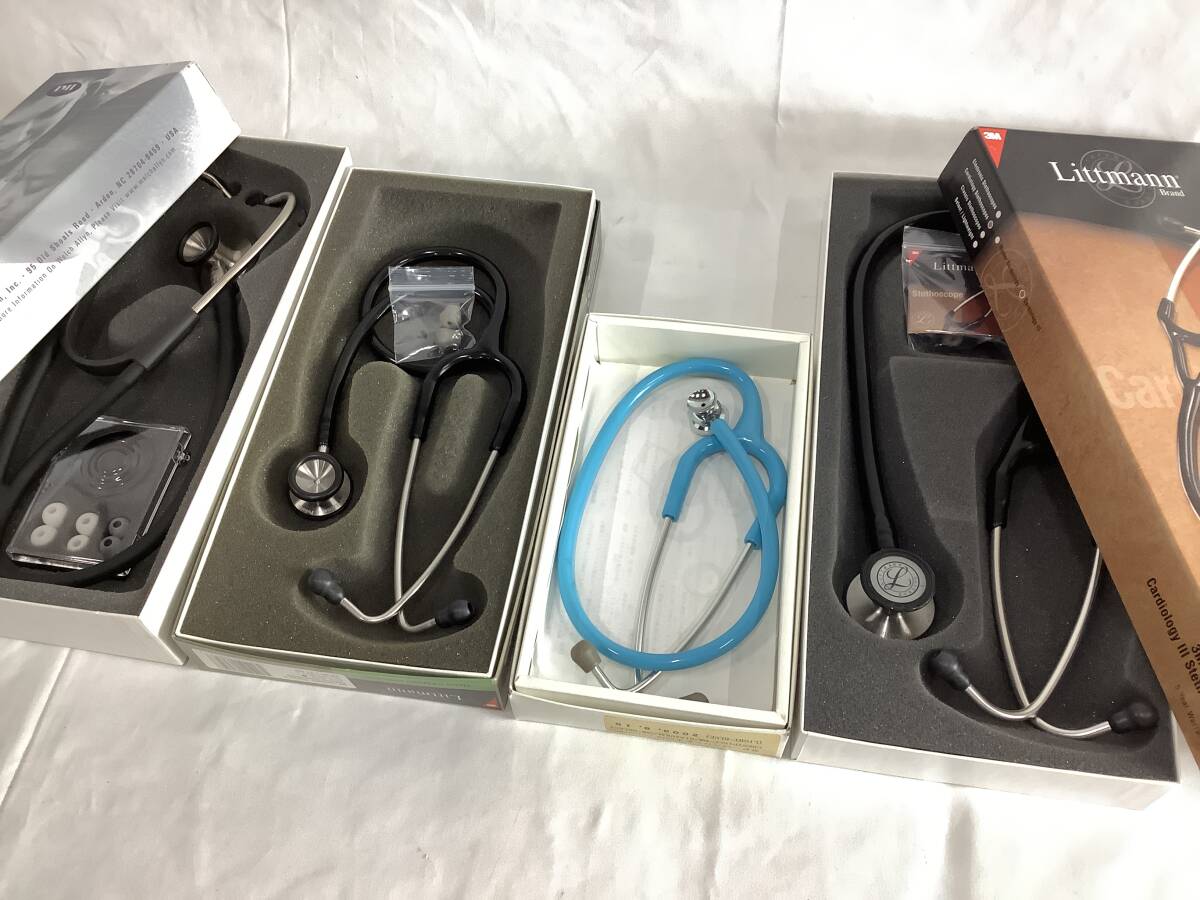 箱付」聴診器 4Pまとめセット Littmann / tycosその他 中古品 送料無料