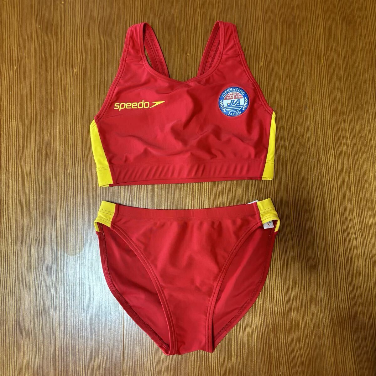 Speedo 赤 Lifesaving Japan 競泳水着 SPEEDO セパレート 競泳水着 Mサイズ ライフセービング ライフセーバー