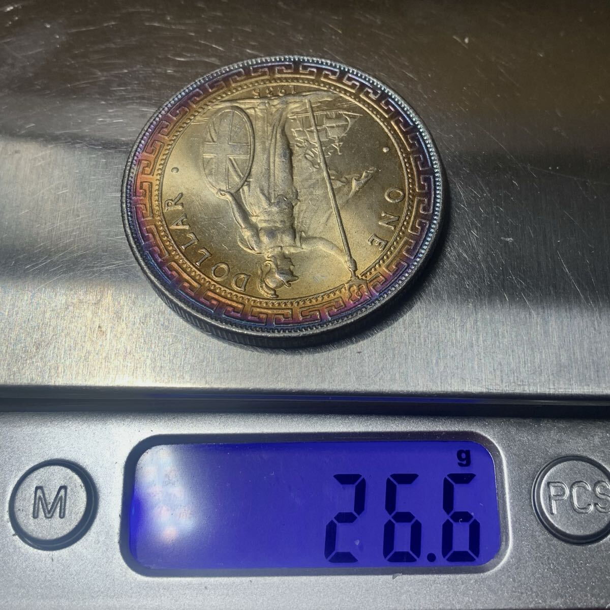 銀貨 1935年 一圓 ブリタニア立像 イギリス 大英帝国 硬貨 古銭 貿易銀