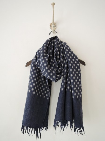 ソイル soil *ドット柄ストール *マフラージャーナルLUXE1115