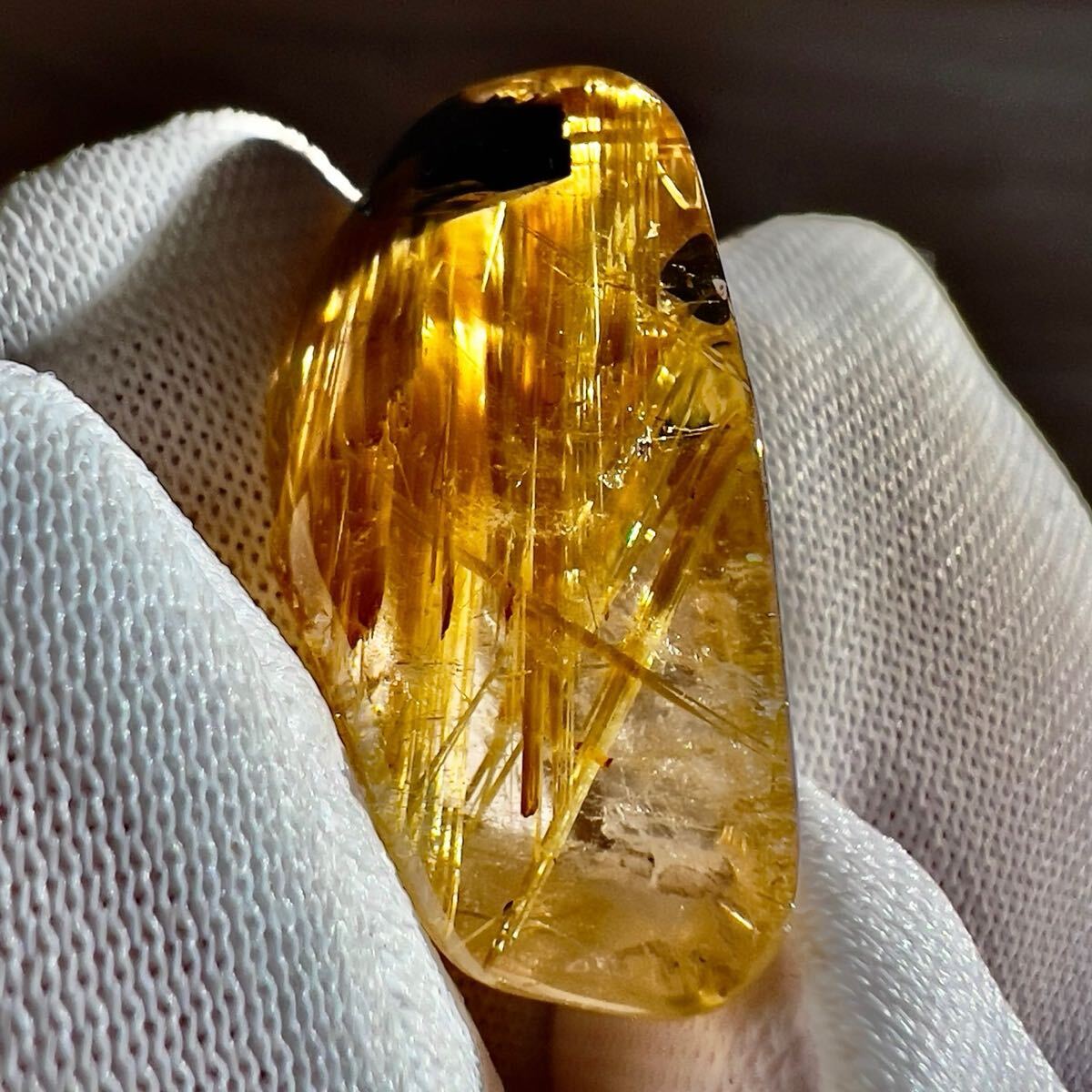 ゴールドルチルクォーツ ルチル 金紅石 針 水晶 クォーツ ルース 裸石