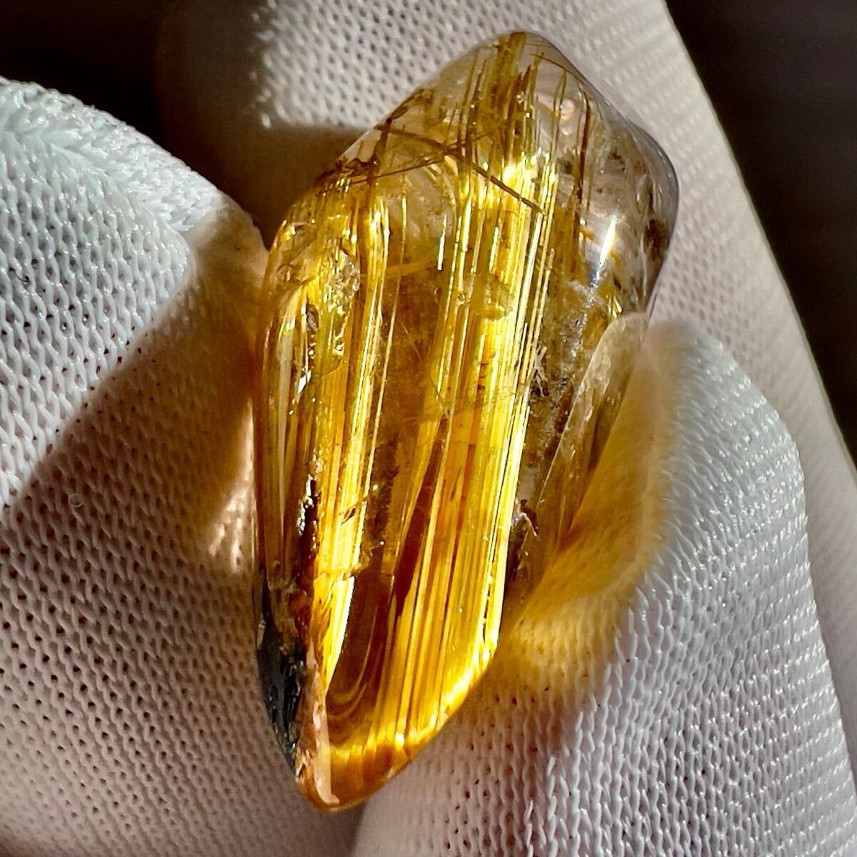 ゴールドルチルクォーツ ルチル 金紅石 針 水晶 クォーツ ルース 裸石