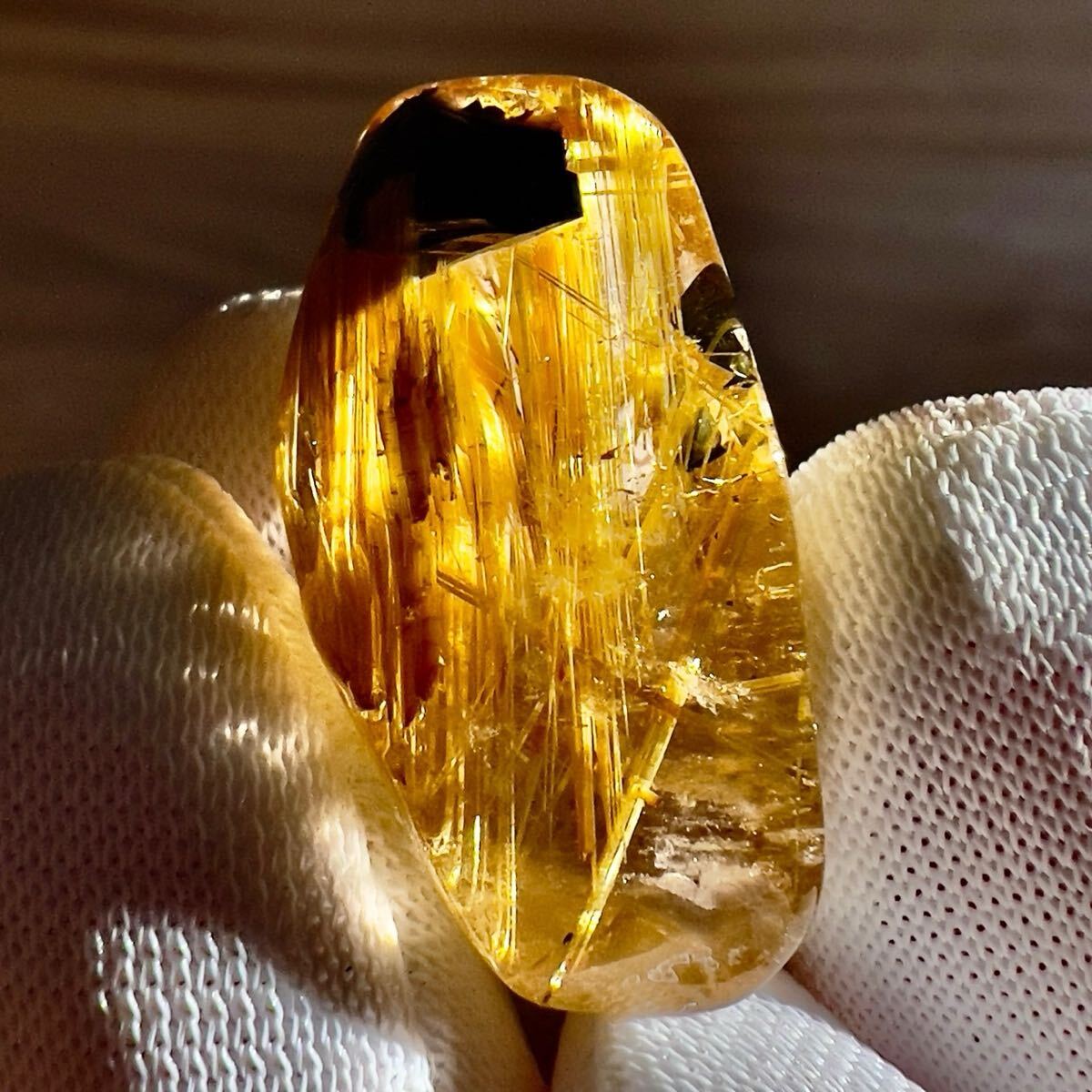ゴールドルチルクォーツ ルチル 金紅石 針 水晶 クォーツ ルース 裸石