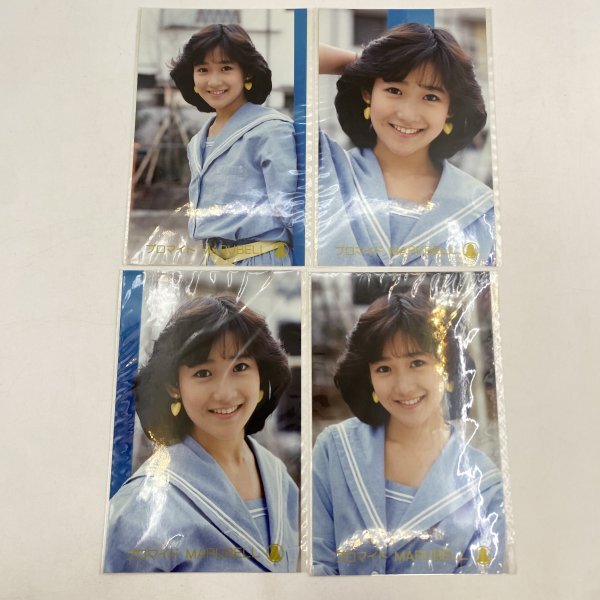②【ブロマイド】岡田有希子 4枚 セーラー服 昭和アイドル 当時物 生