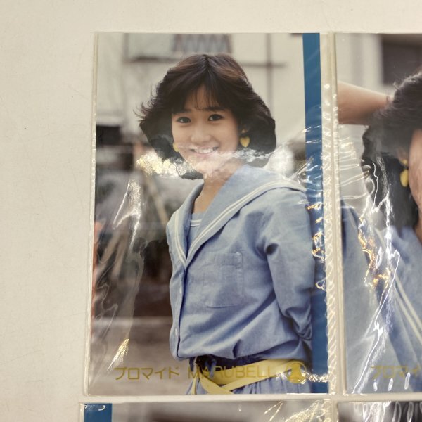 ②【ブロマイド】岡田有希子 4枚 セーラー服 昭和アイドル 当時物 生