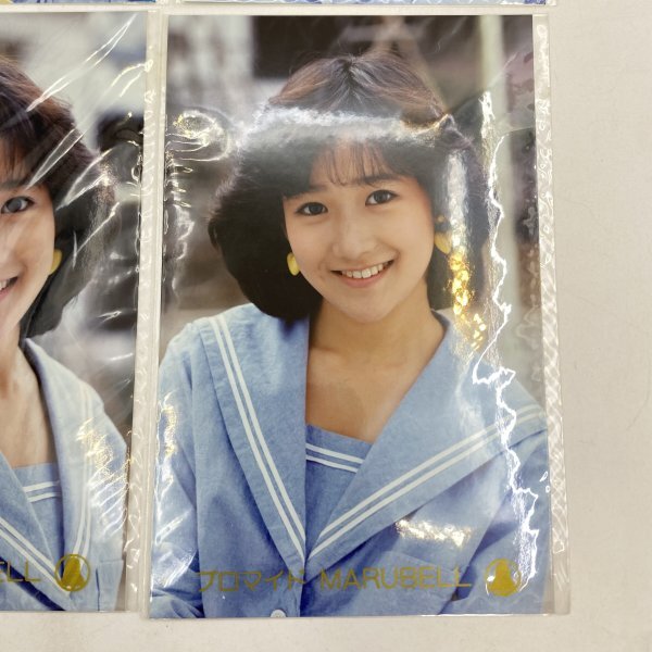 ②【ブロマイド】岡田有希子 4枚 セーラー服 昭和アイドル 当時物 生