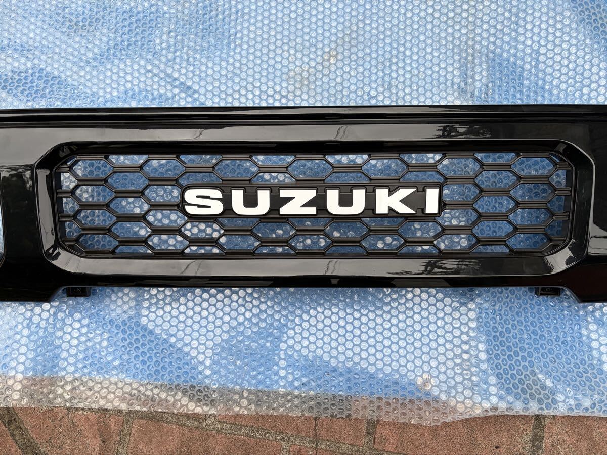 ジムニー フロントグリル JB64 スズキ純正 5型 新車オプション外し 黒