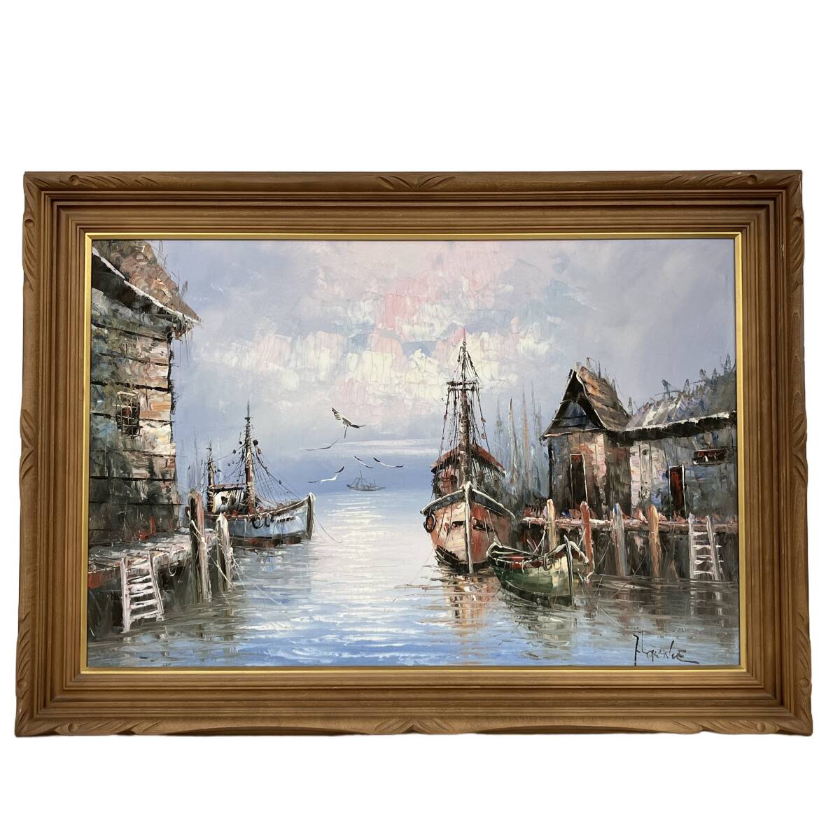 船 油絵の値段と価格推移は？｜9件の売買データから船 油絵の価値が
