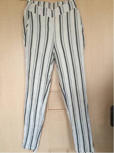 todayfulジャガードストライプパンツ