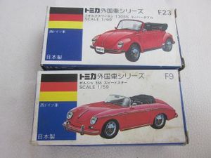 トミカの青箱外国車シリーズ ポルシェ356スピードスター トミカ 1円～ 青箱トミカ 外国車シリーズ ポルシェ 356 スピード
