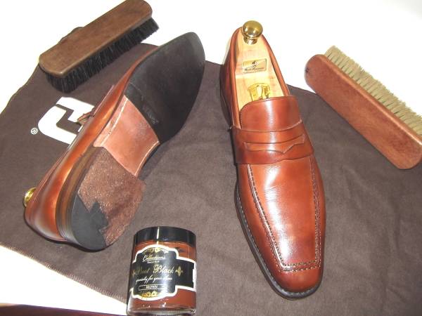 ☆美品CHEANEY チーニーローファ.スコッチグレインリーガル茶6.5