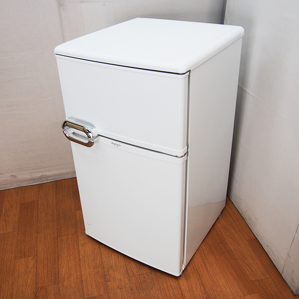 LL96【人気メッキハンドル】MORITA/88L冷蔵庫/MR-D09BB/2009年