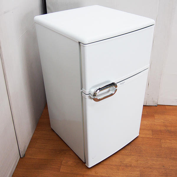 LL96【人気メッキハンドル】MORITA/88L冷蔵庫/MR-D09BB/2009年