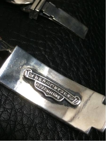 正規品 クロムハーツ クラシック13リンクフローラルIDブレス_2