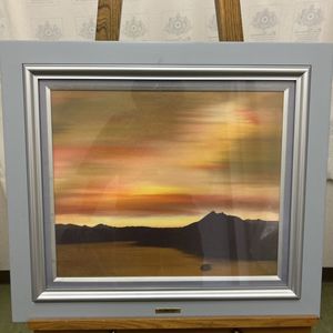 鎮西直秀【瀬戸内海早晨図】 肉筆画 鎮西直秀【瀬戸内海早晨図】 肉筆