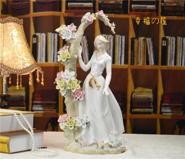 LLADROリヤドロ　女と花　C2025