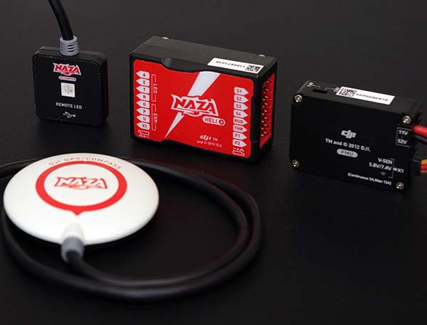 DJI NAZA-H ヘリコプター用ジャイロ GPSアンテナ・BEC付き