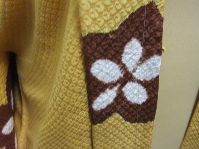 値下げ未使用　しつけ付き　　絞り　　　長羽織　　Ｄ14-49