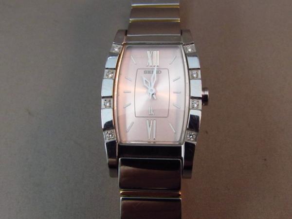 セイコー ルキア レディス 8Pダイヤ ピンク文字盤 クオーツ中古