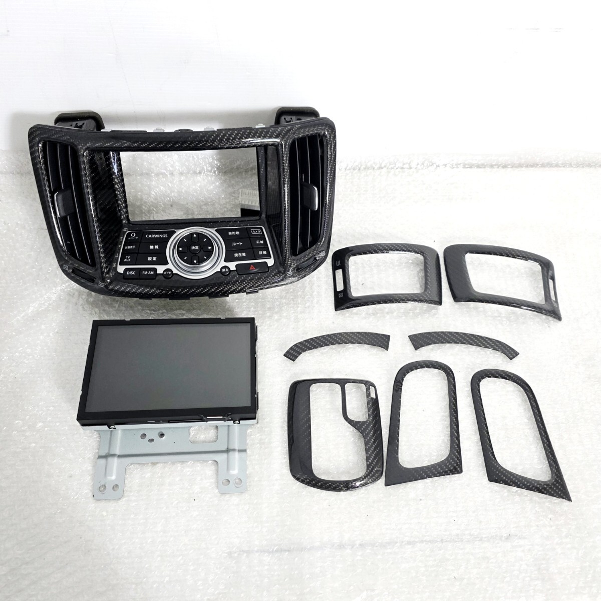 インフィニティ G37 エアコンパネル オーディオパネル V36 スカイライン インフィニティ G37 エアコンパネル オーディオパネル V36