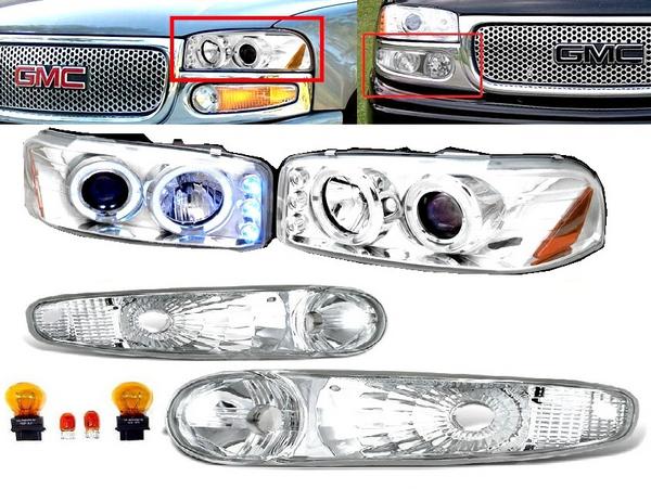 送込 GMC ユーコン デナリ 00～06y ヘッドライト&ウィンカーSET