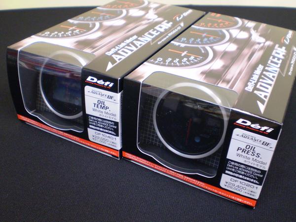 Defi デフィ アドバンスBF (白) 油温計＆油圧計 60Φ　送料無料