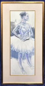 【売り切り値下げ】広田稔　バレリーナの絵画 額装品 2005年制作 限定版 広田稔の値段と価格推移は？｜2件の売買データから広田稔の価値が