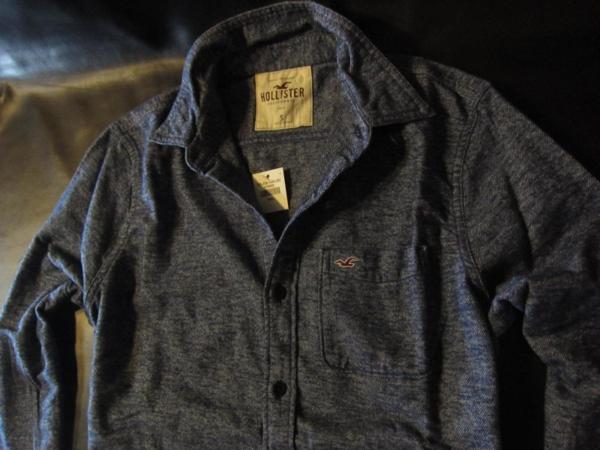 本物正規◆ホリスター◆フランネルシャツ1489-202 紺系■S