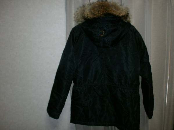 美品 ジルスチュアート N3B コート 黒 アライグマ ファー M