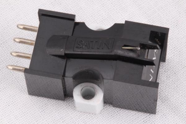 ★ SATIN/サテン MCカートリッジ M-18BX 針先ダイヤ摩耗有 A3333