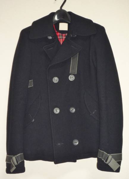 ☆美品☆ファクトタムfactotumカシミア混Ｐコート46黒