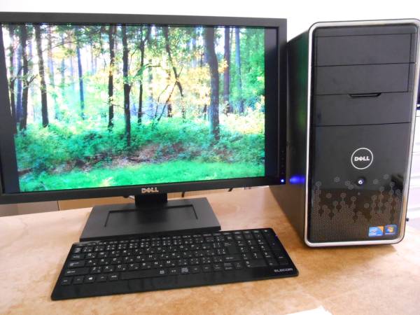 【送無】DELL inspiron580 i5カスタム＋23型モニターセットwin7
