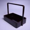 山中塗 塗師 二代 助田宗明造 竹手付 煙草盆 美品 共箱 茶道具 送料込