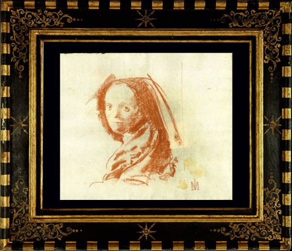 フェルメール ★★大変大変希少な作品★★　(クレヨン画) 肉筆